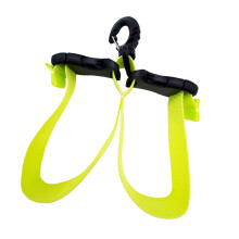 Snel los te maken vinriem met dubbele clip-fluorescerend groen