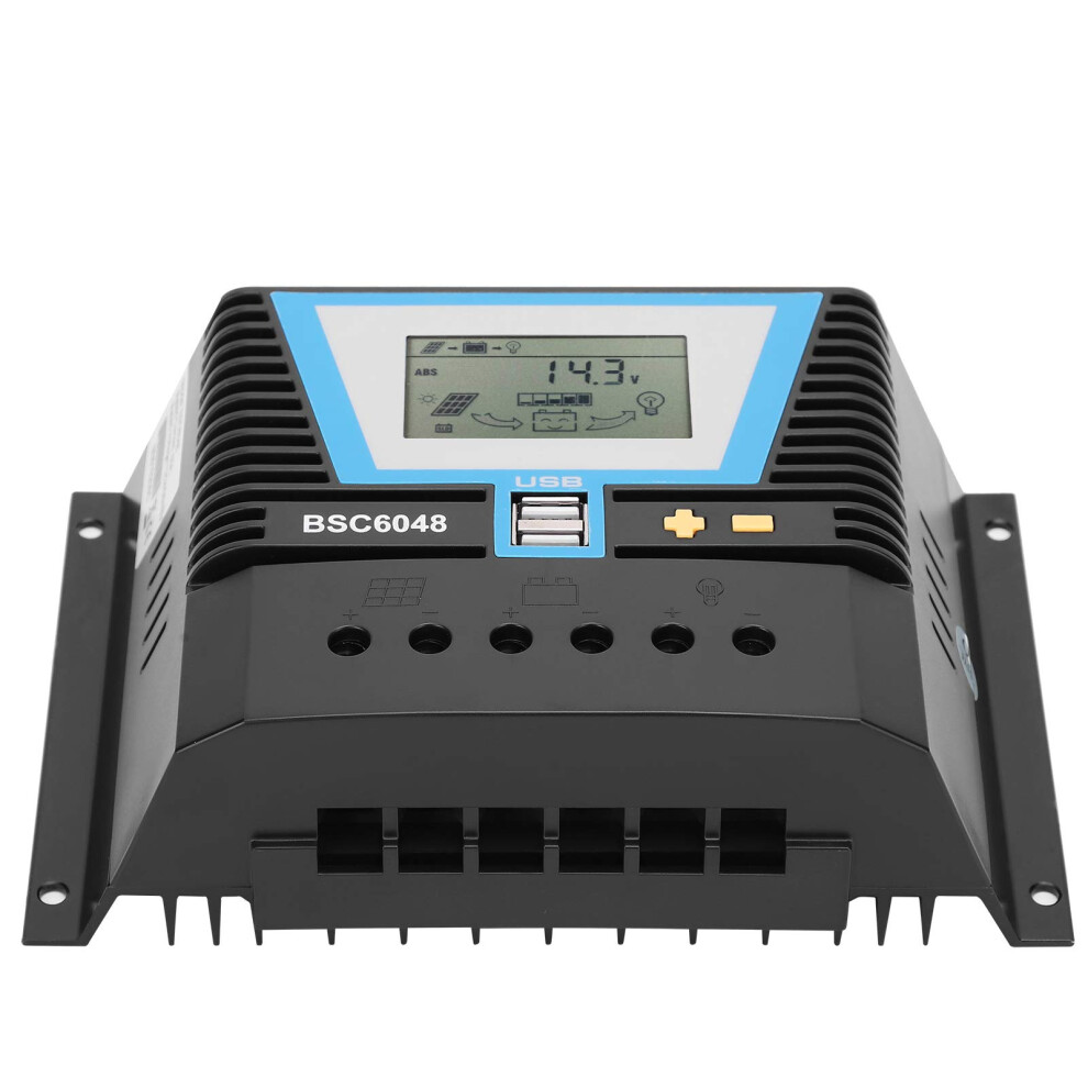 Mppt Solar Charge Controller 60A With Lcd Display For 12V48v Batteries And Smart Autodetection 9094768010099