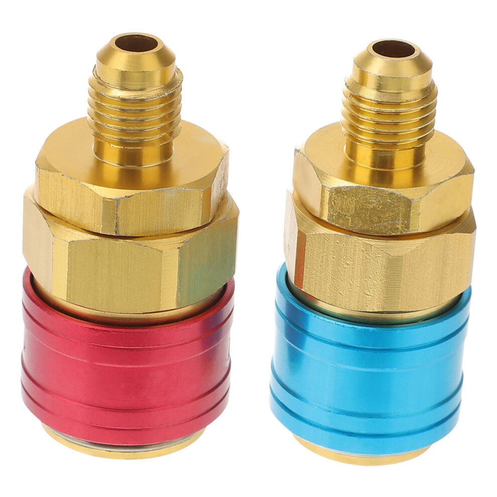 2Pcs R134a Ac Quick Coupler Set Low Pressure Automotive Air Conditioning Adapter Tools 9094768010150