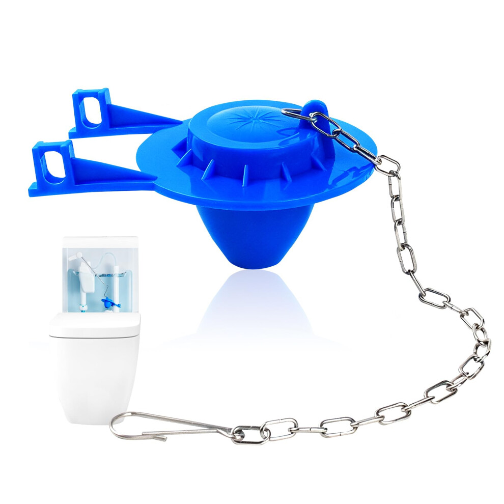 Universal 2 Inch Toilet Flapper Replacement, Heavy Duty Pvc With Stainless Steel Chain, Watersaving Fit For American Standard Kohler Toto Gerber 9094768010167