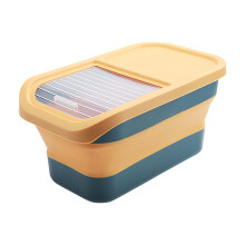Pet Food Storage Bin With Hinged Lid And Wheels, Dog Food Storage Bin, Foldable Box For Kitchen, Counter, Cabinet, Table, Travel, Home