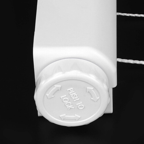 Retractable Wall Mounted Clothesline with Adjustable Length and Heavy Duty FourRope Drying System 2