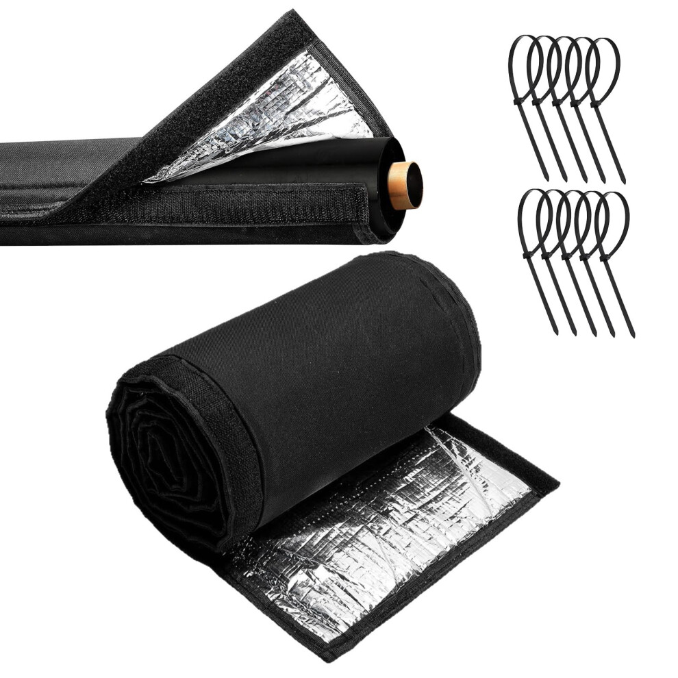 72 Inch Hvac Pipe Insulation Cover With 3Layer Design, Weatherproof Ac Line Set Sleeve 9187378998960
