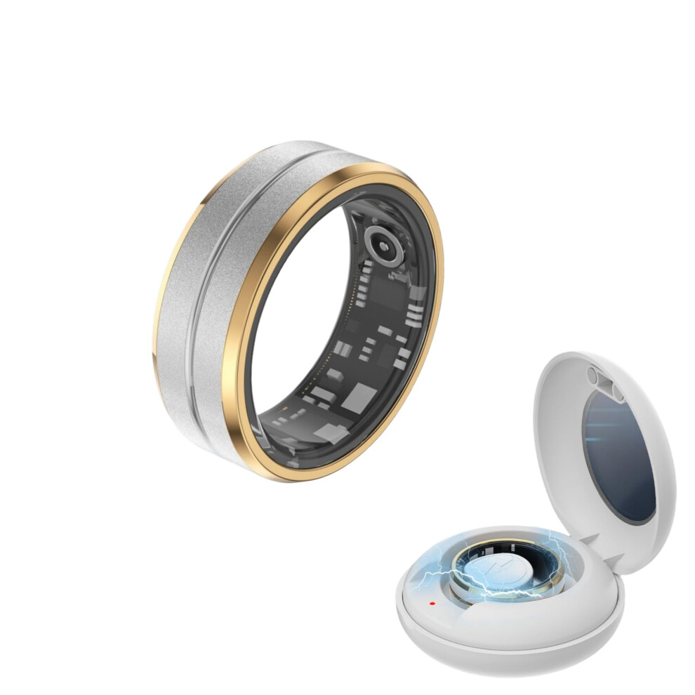 Smart Ring Fitness Tracker with Heart Rate and SpO2 Monitor, Sleep Tracking, Waterproof Size 10