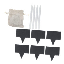Reusable Cheese Board Accessories with Elegant Stone Base and Chalk Pen for Party Serving
