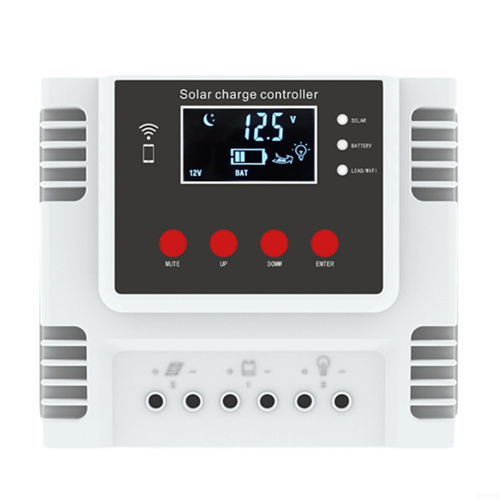 60A Pwm Solar Charge Controller Lcd Display Dual Usb Ports Offgrid Power For Multiple Batteries 9094768011331