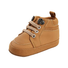 Kids Trainers for Boys Girls Non Slip Lightweight Breathable Toddler Shoes Infant First Walk 2.5 UK Brown