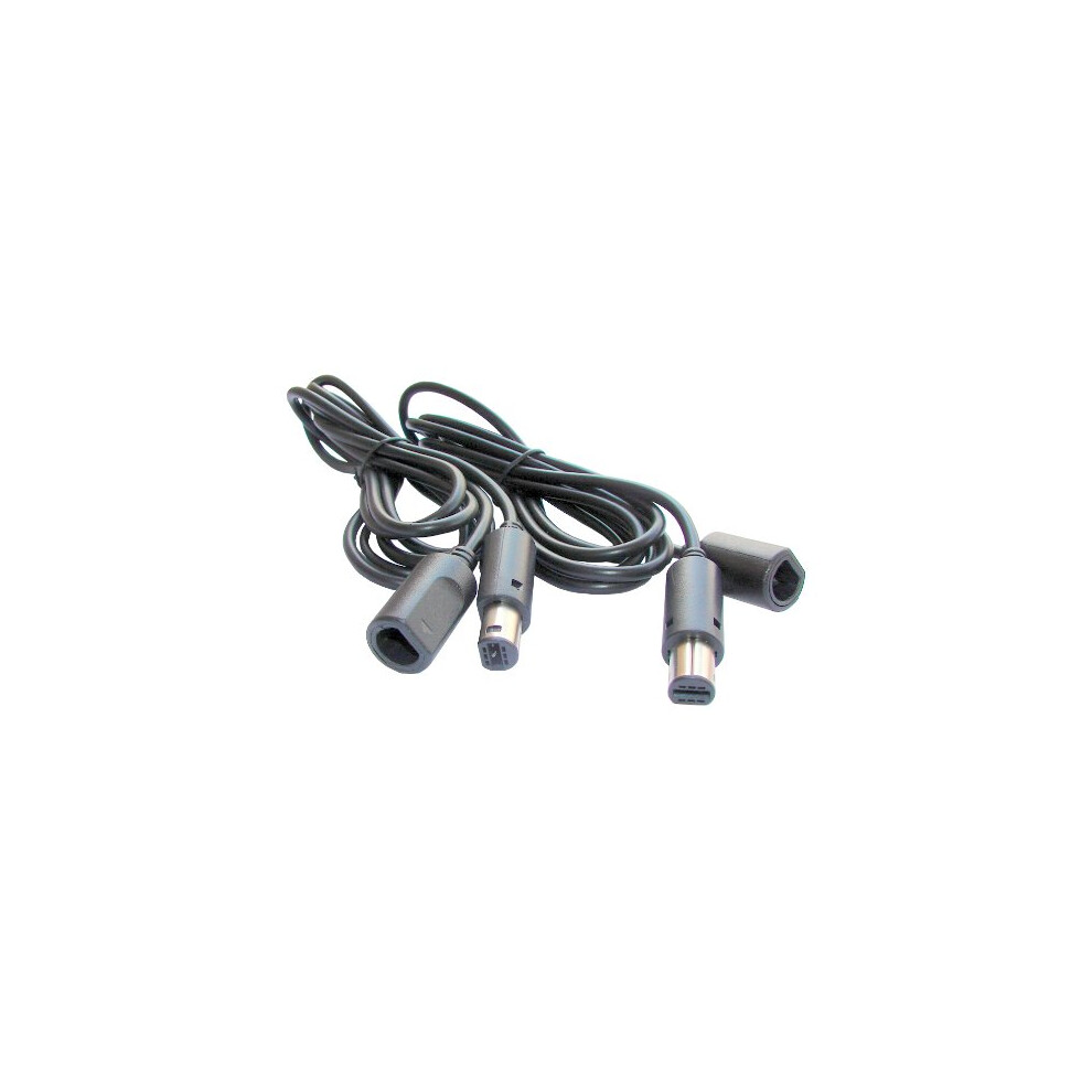 2 Pack Controller Extension Cable 6Ft Dual Console Plugandplay For Nintendo Gamecube And Wii Black 9094768011447