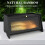 Large Bamboo Bread Box with Window, Farmhouse Countertop Bread Holder Keeps Bread Fresh Longer 2