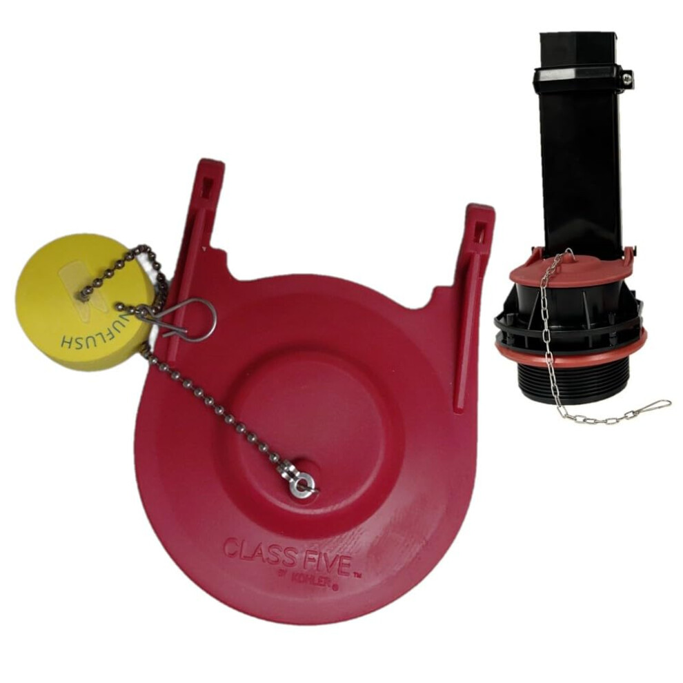 Toilet Flapper 1078441 With Buoy, Widewing Fit For Rectangle Overflow Tube, Leak Prevention For Kohler 9199774784931