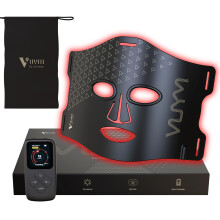 LED Light Therapy Mask with Power Red Light, FullFace Coverage, Wireless AntiAging Design