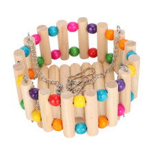 Balanço de madeira para animais de pequeno porte, brinquedo para roer e escalar para hamsters, ratos e porquinhos-da-índia, brinquedo para animais