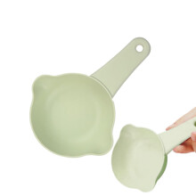 Dog Food Scoop Easy To Clean Feeding Cup For Home Kitchen Travel Light Green Litter Grain