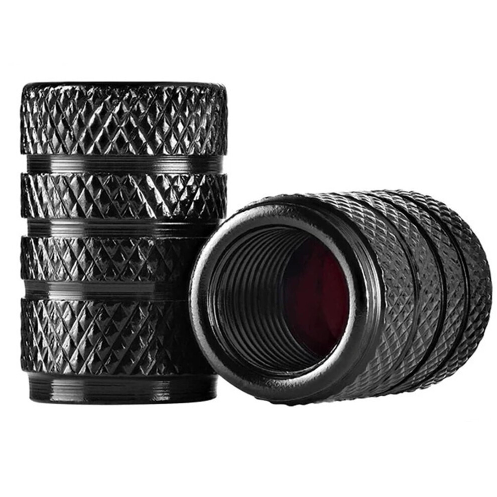 80Pcs Aluminum Tire Valve Caps With Rubber Seal, Universal Dustproof Wheel Stem Covers For Car Bike 9199774785532
