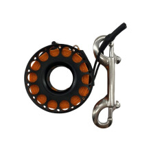 Scubas Diving Reel Finger Line Spool Wreck Guide Line-Orange