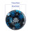 Inflatable Winter Sledding Disc 47Inch-Black snowflakes 5