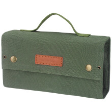 Compact Camping Spices Organizers with 10 Refillable-Army Green