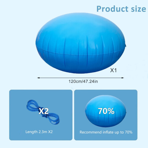 Permanent Impermeable Winter Pool Cover Pillow Includes 2X3M 2