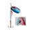 High Reflectivities Rotating Metal Spinners-Blue and Gold Red 6