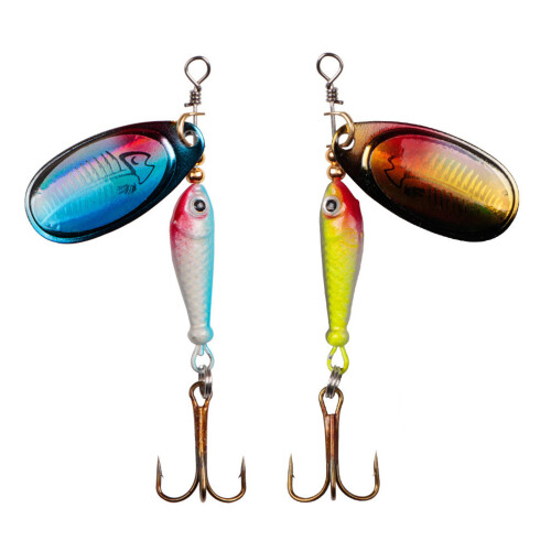 High Reflectivities Rotating Metal Spinners-Blue and Gold Red