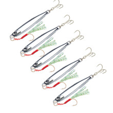 5Pcs Fishing Jigging Hook Spinner Baits Fishing Baits-25g