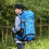 60L Large Capacity Hiking Backpack Water Resistant-Lake blue 4