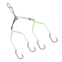 Antitangle Fishing Hook Stainless Splitter Sharply-No. 8