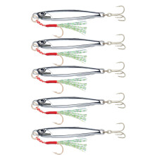 5Pcs Fishing Baits Fishing Jig Metal Fishing Lures Spinner-40g