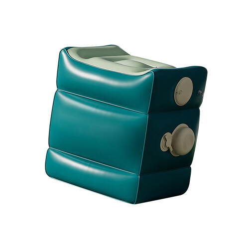 Transportable PVC Air Pillow with Customizable Height-blue