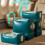 Transportable PVC Air Pillow with Customizable Height-blue 4