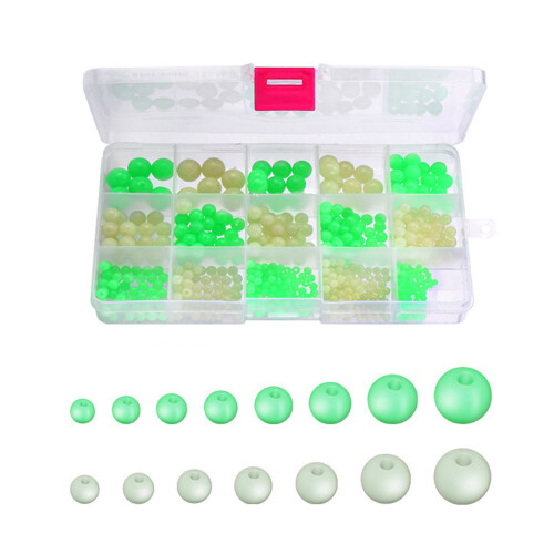 633pcs Glow Bobber Stopper Professional Float Sinkers Stops for