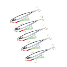 5Pcs Hard Baits Slow Shaking Jig Artificial Lures Fishing-20g