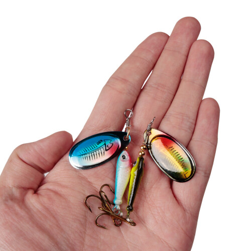 High Reflectivities Rotating Metal Spinners-Blue and Gold Red 1