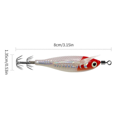 8cm Squid Cuttlefish Sleeve Hook Jig Lures Fishing-005 1