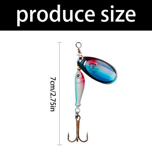 High Reflectivities Rotating Metal Spinners-Blue and Gold Red 2
