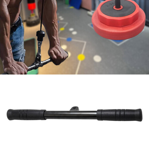 Fitness Lat Pull Down Rod Biceps Back Strength Workout Handle 1