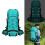 60L Large Capacity Hiking Backpack Trekking Backpack- Orange. 2