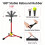 Tripods Baseball Softball Hitting Trainer With Adjustable-Black 4