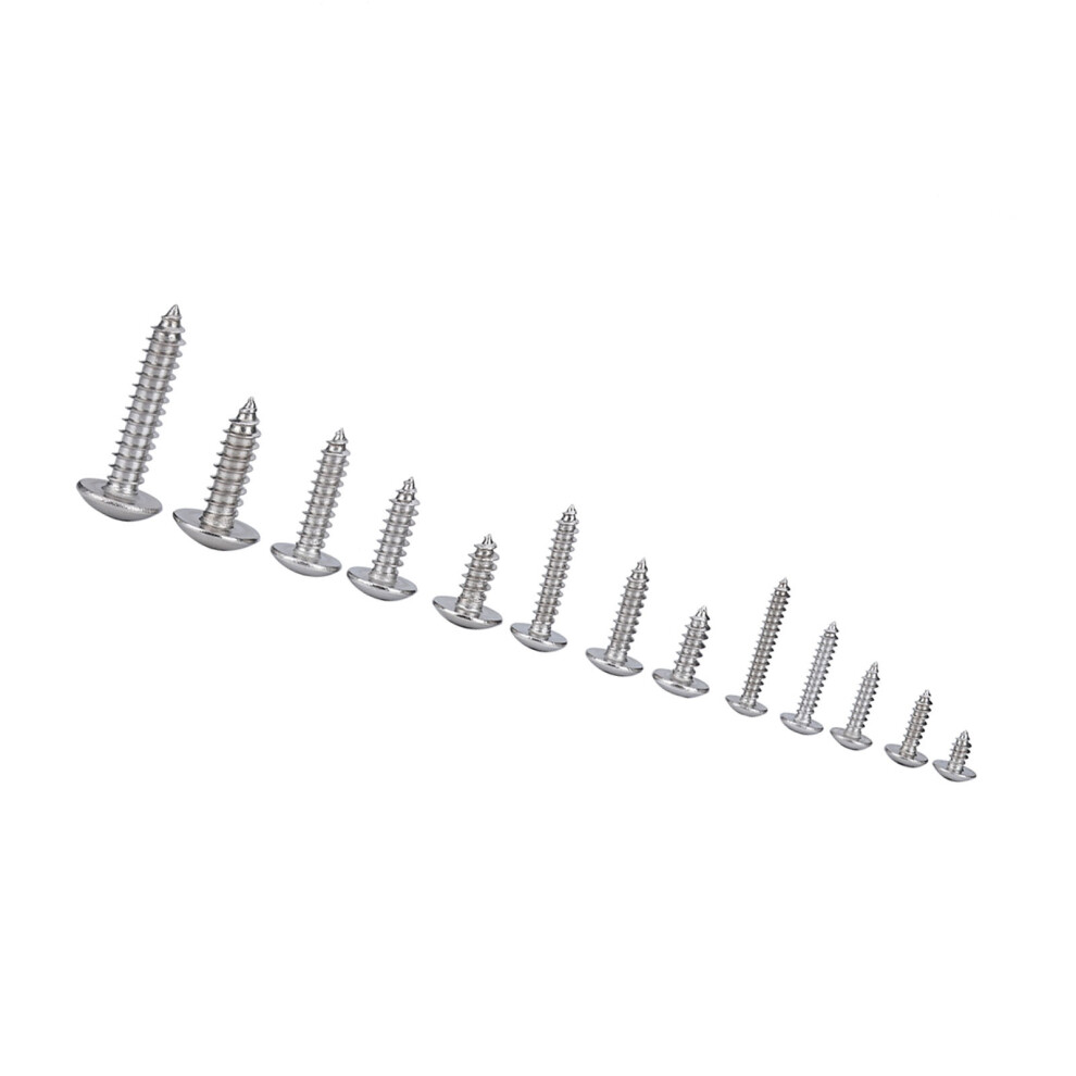 Premium 180Pc Stainless Steel Flat Head Self Tapping Screws M3 M4 M5 M6 Set 4261379793184