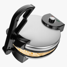 10 Inch Electric Roti Maker with Adjustable Temperature Control, Nonstick Surface and Roti Warmer