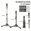 Tripods Baseball Softball Hitting Trainer With Adjustable-Black 3