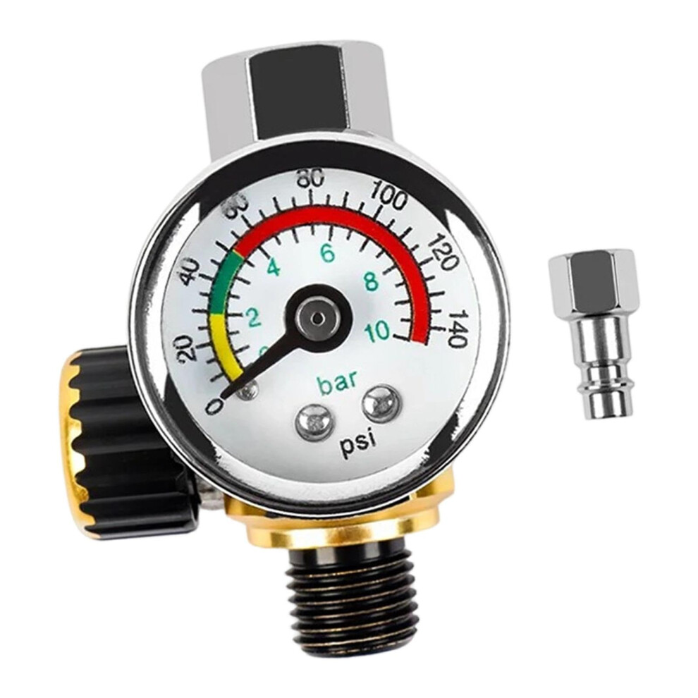 Air Compressor Regulator With Gauge 1/4' Npt For Paint Spray And Pneumatic Tools Precise Control 9187378001387