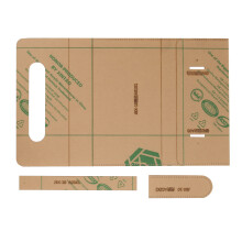 Sjabloon voor het maken van tassen, transparante acrylplaat voor diverse doe-het-zelf leerbewerking, alternatief voor plexiglas, eenvoudig te
