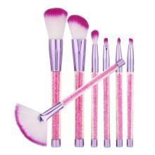 Zachte kwast voor gezichtsapplicatie, elastische haren, hoogwaardige synthetische vezels, geschikt voor foundation, poeder, blush, concealer en