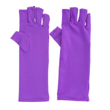 Gants de protection solaire, protection UV pour lampe à ongles en gel, tissu respirant et élastique, sans doigts, protection anti-radiations,