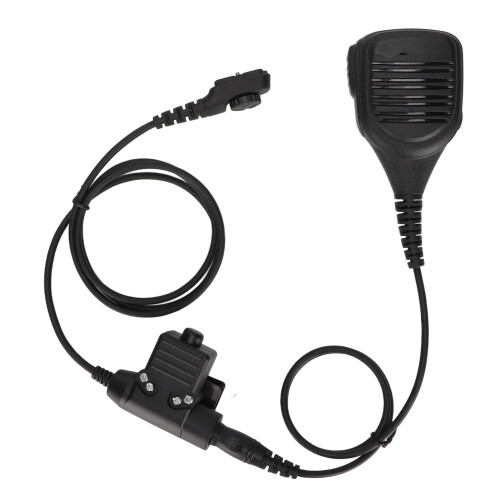 Μικρόφωνο ηχείου Walkie Talkie με κουμπί Push-to-Talk και υποδοχή ήχου 3,5 mm, μικρόφωνο ηχείου