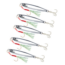 5 Stück Kunstköder Angelköder Angeln Jigging Haken Spinner-30g