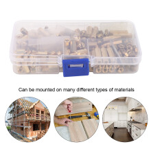 M4 Brass 3mm Thread Standoff Screw Set 180pcs Hex Female Male Nuts