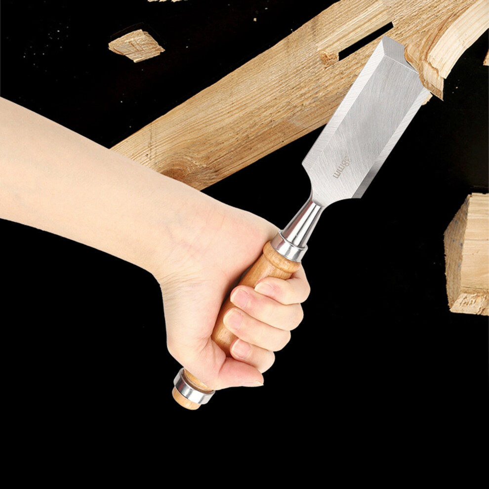 38Mm Chrome Vanadium Woodworking Chisel With Wooden Handle 3431379796558