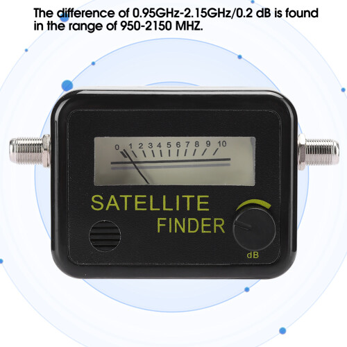 Satellite Finder Signal Strength Meter 9501 Black Digital Screen Precision Tool